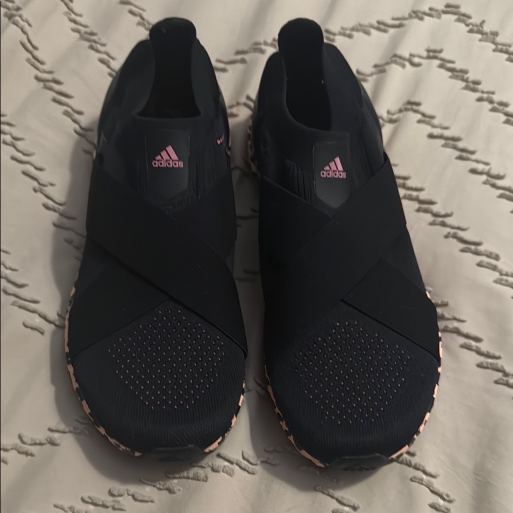 Adidas Black and Pink Cheetah Ultra Boost
